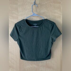 Teens green crop top
